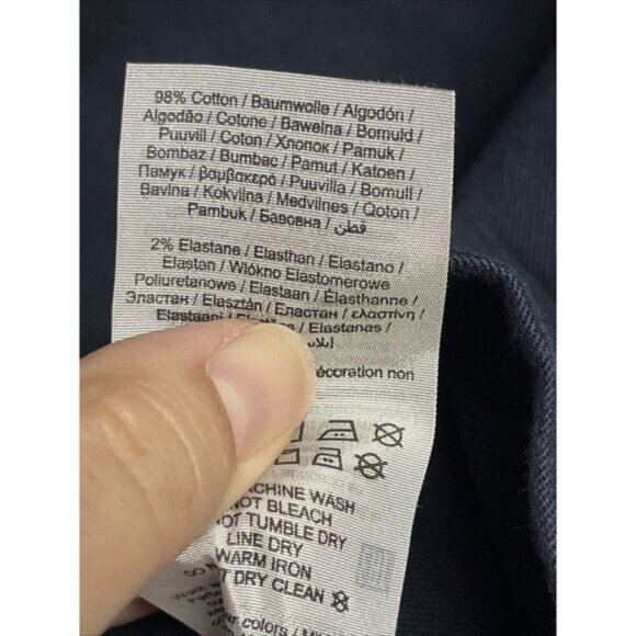 NWT Produkt Women's Heavy Cotton Navy Blue Sleeveless Work Button Down Shirt XL - Picture 6 of 6